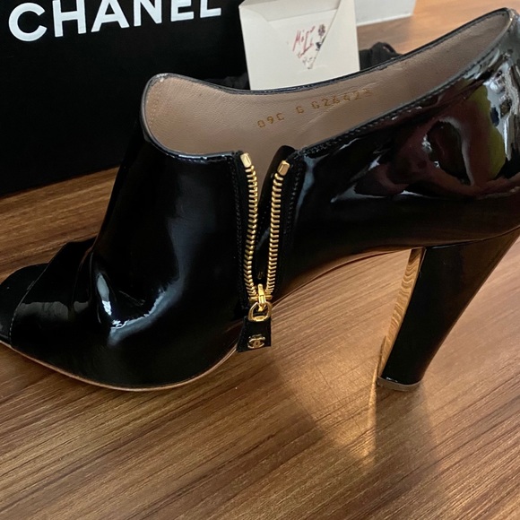 Chanel Patent Leather Booties - Picture 5 of 13
